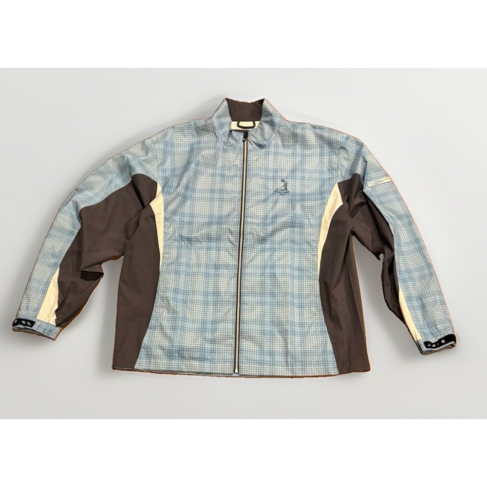 FootJoy Dryjoys Jacket Men's XL Pinehurst 1895 Blue Plaid Grid Members Rare